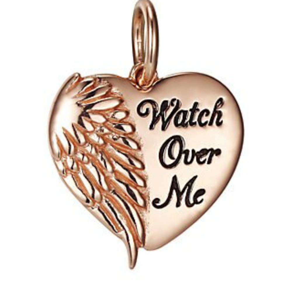 STERLING  SILVER  &  ROSE  GOLD  TONE  CHARM